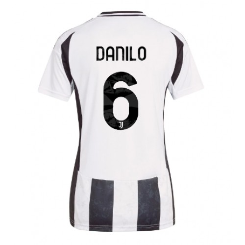 Fotballdrakt Dame Juventus Danilo Luiz #6 Hjemmedrakt 2024-25 Kortermet